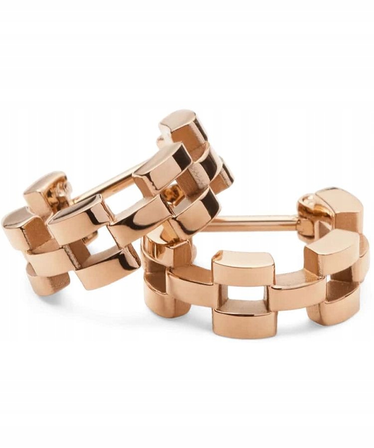 Náušnice Daniel Wellington 3-Link Rose Gold