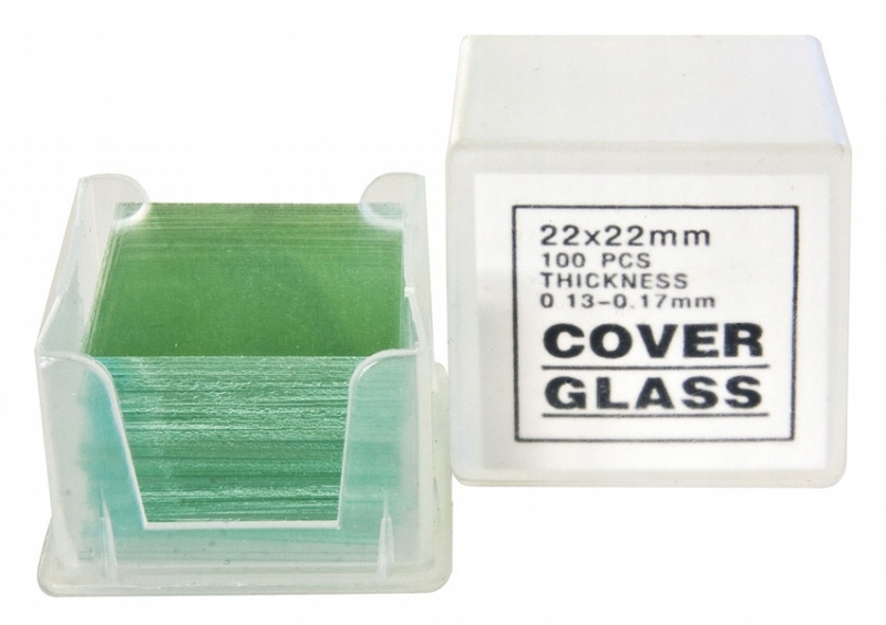 

Zestaw szkiełek nakrywkowych 22x22, 100szt