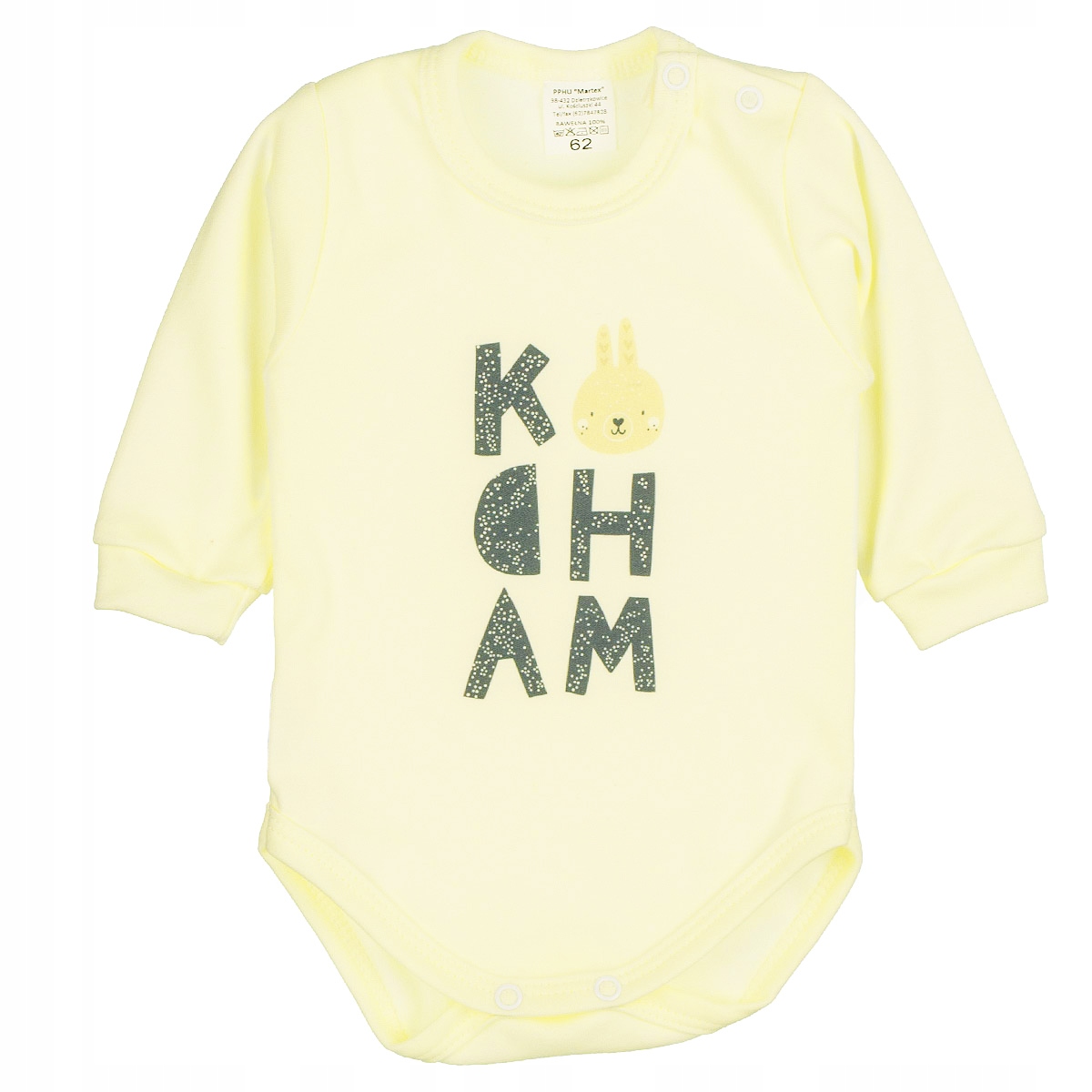 

Body Z Nadrukiem kocham 92 z napisem Unisex