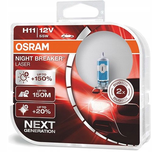 

+150% Osram H11 12V 55W Night Breaker Laser Duo