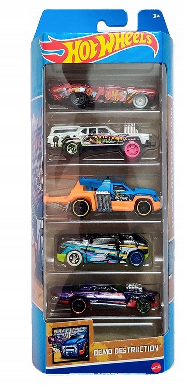 HOT WHEELS PIĘCIOPAK 5 AUT DEMO DESTRUCTION