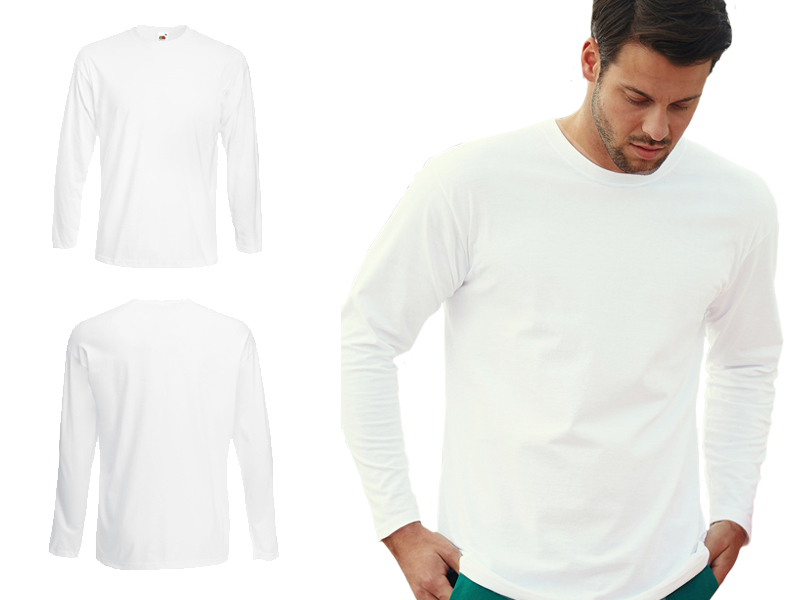 

Najgrubszy Longsleeve Fruit Of The Loom Biały M