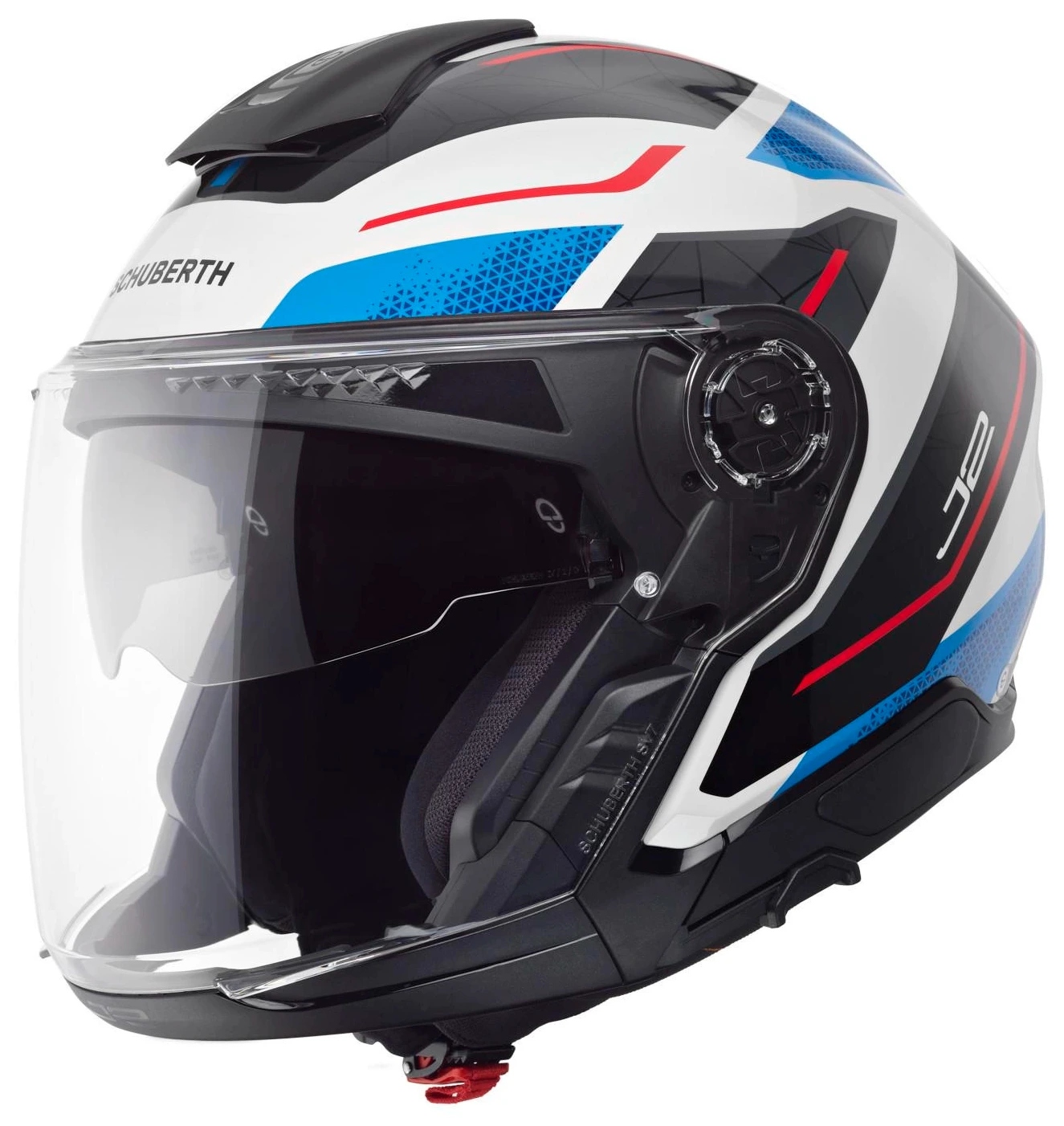Schuberth J2 Sigma Modrá Motocyklová Prilba Otvorená Je S