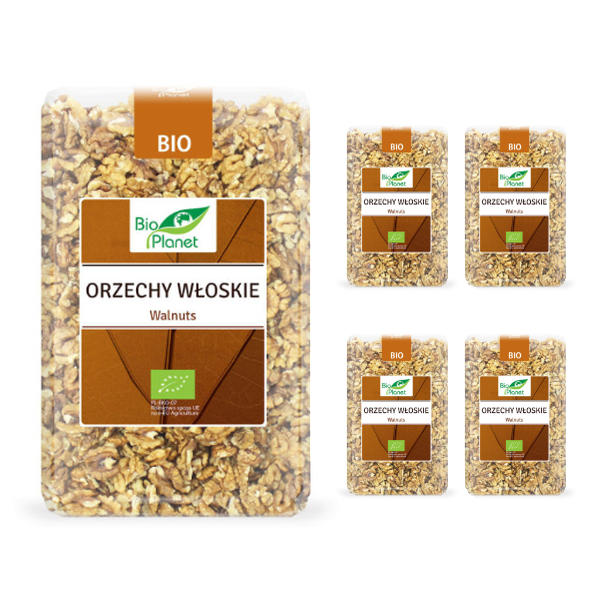 4x Orzechy włoskie Bio 1kg Bio Planet