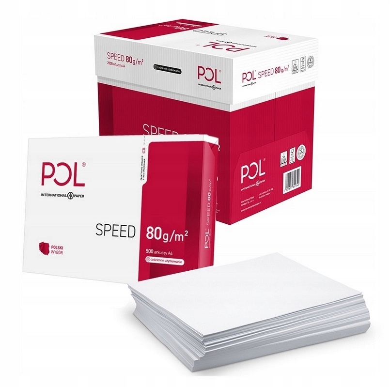 

Polspeed papier ksero biurowy A4 2500 ark. 5 ryz
