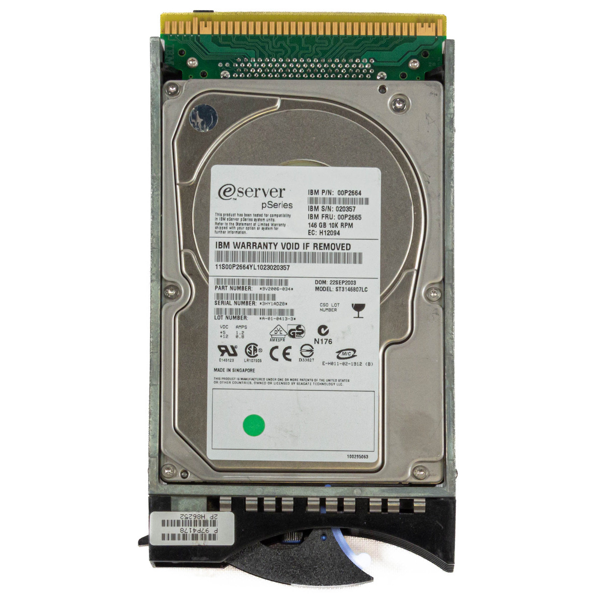Ibm 00P2665 00P2664 146GB 10K 8MB Scsi U320 3.5'' ST3146807LC