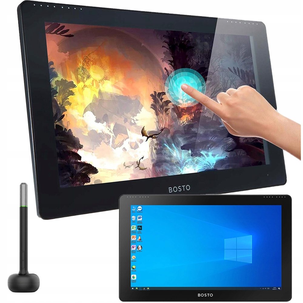 Grafický Tablet Bosto Studio 16HDT s Windows 10