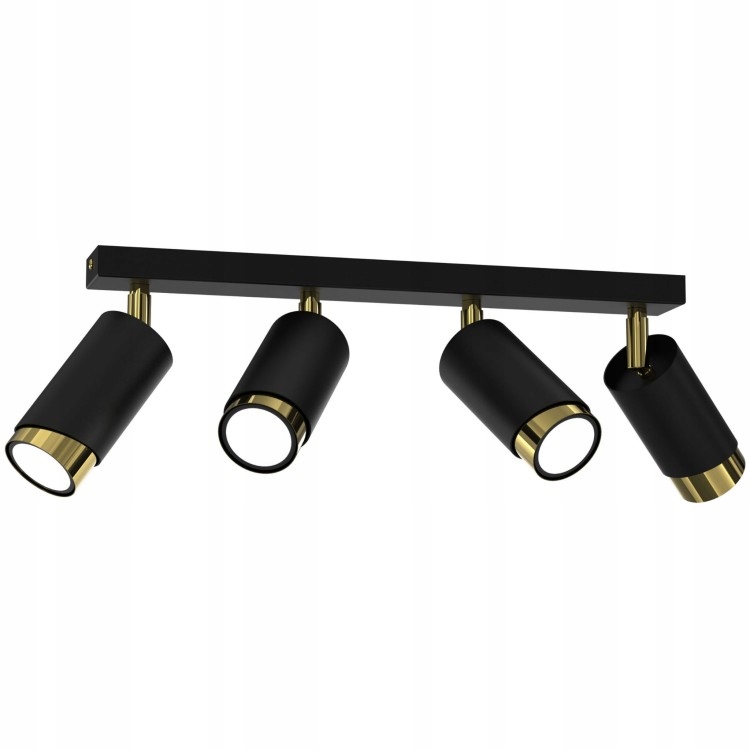 Závesná Lampa Aurora Luxe Gold Čierna 40 cm Spot Stropná Tuba Led Obývacia Izba