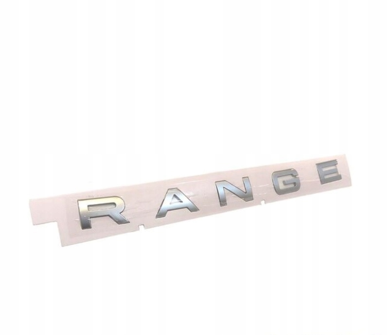 Napis przedni "RANGE" AtlasSilver RangeRover Sport