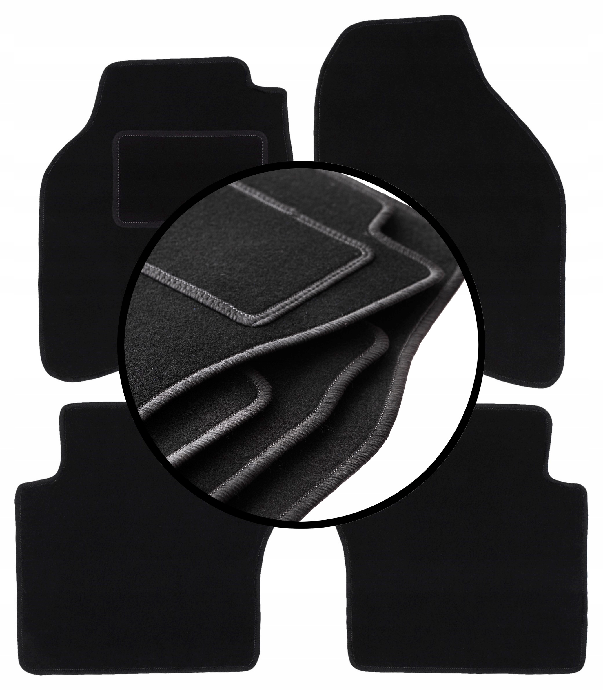 Velurové koberce komplet pro: Honda City IV sedan (2002-2008)