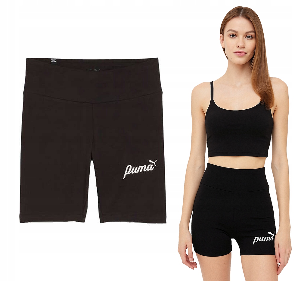 Dámské cyklistické kalhoty Puma kraťasy 679678 01, legíny, černé, velikost Xs