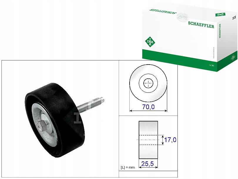 Ina Váleček Vícedrážkového Řemene Ford 2,0TDCI 07- Ina