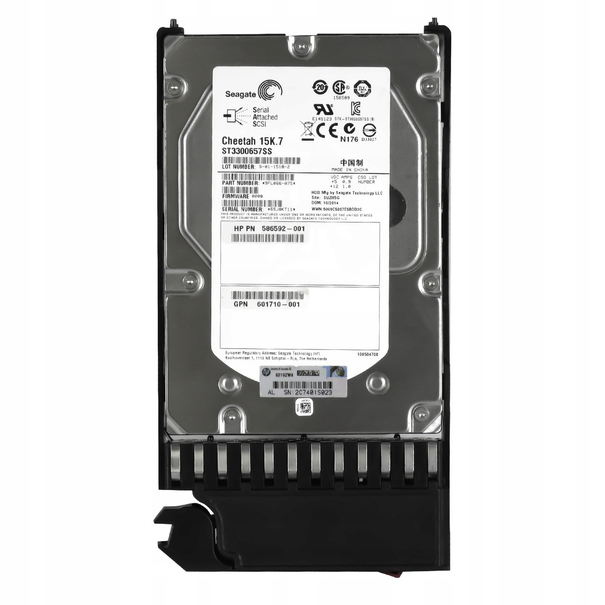 Hp 586592-001 601775-001 300GB 15K 16MB SAS-2 3.5'' ST3300657SS