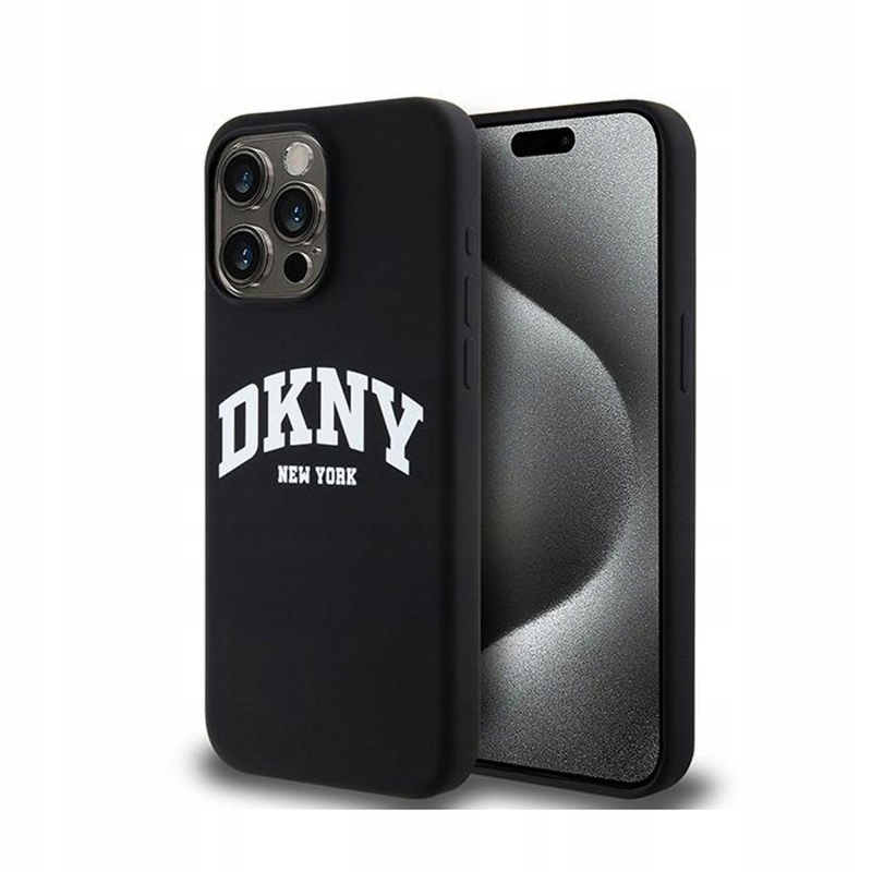 Dkny tekuté silikonové bílé tištěné logo MagSafe iPhone 13 Pro Max Pouzdro (c