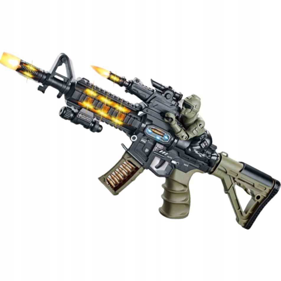 

Zabawka Karabin Maszynowy Broń Dźwięk Światła Led