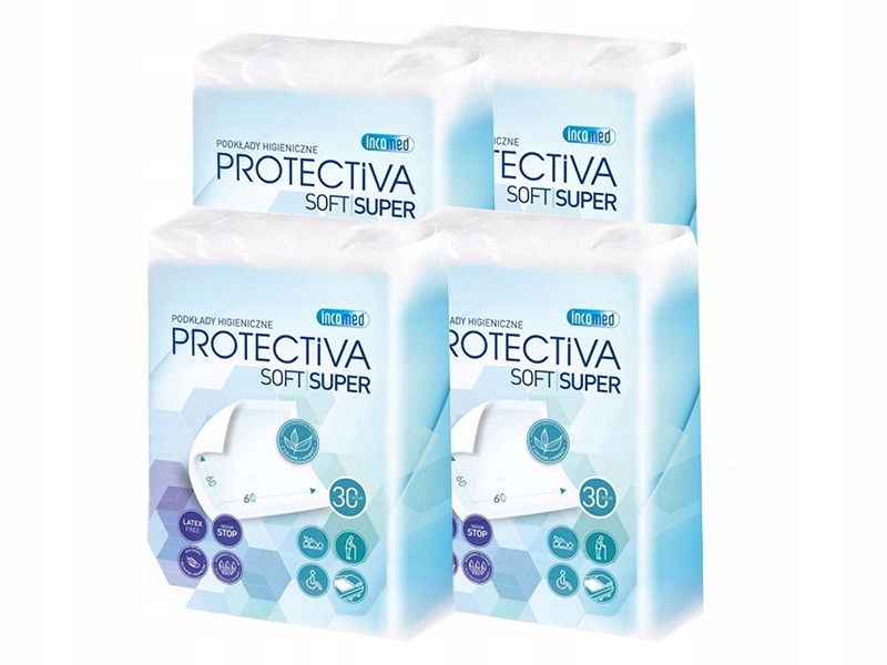 Podkłady Higieniczne 60X60 Protectiva Soft na Łóżko do Przewijania 120 szt.