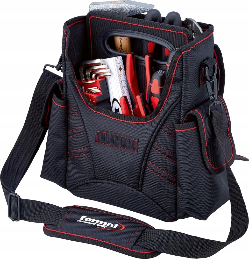 Torba narzędziowa do przewieszenia na ramię 200x300x100mm FORMAT Waga produktu z opakowaniem jednostkowym 1.64 kg