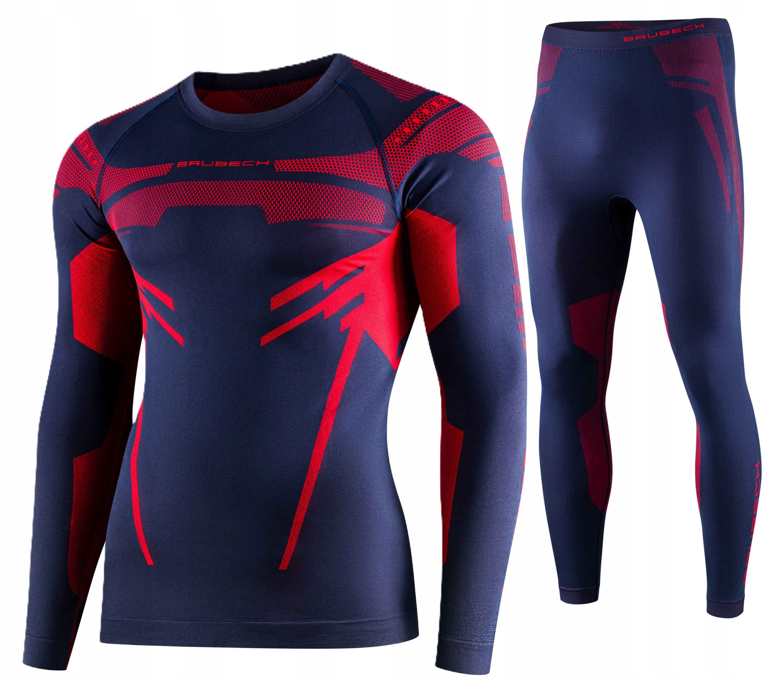 Brubeck Bielizna Termoaktywna Męska Szybkoschnaca Trekkingowa Rowerowa -2XL