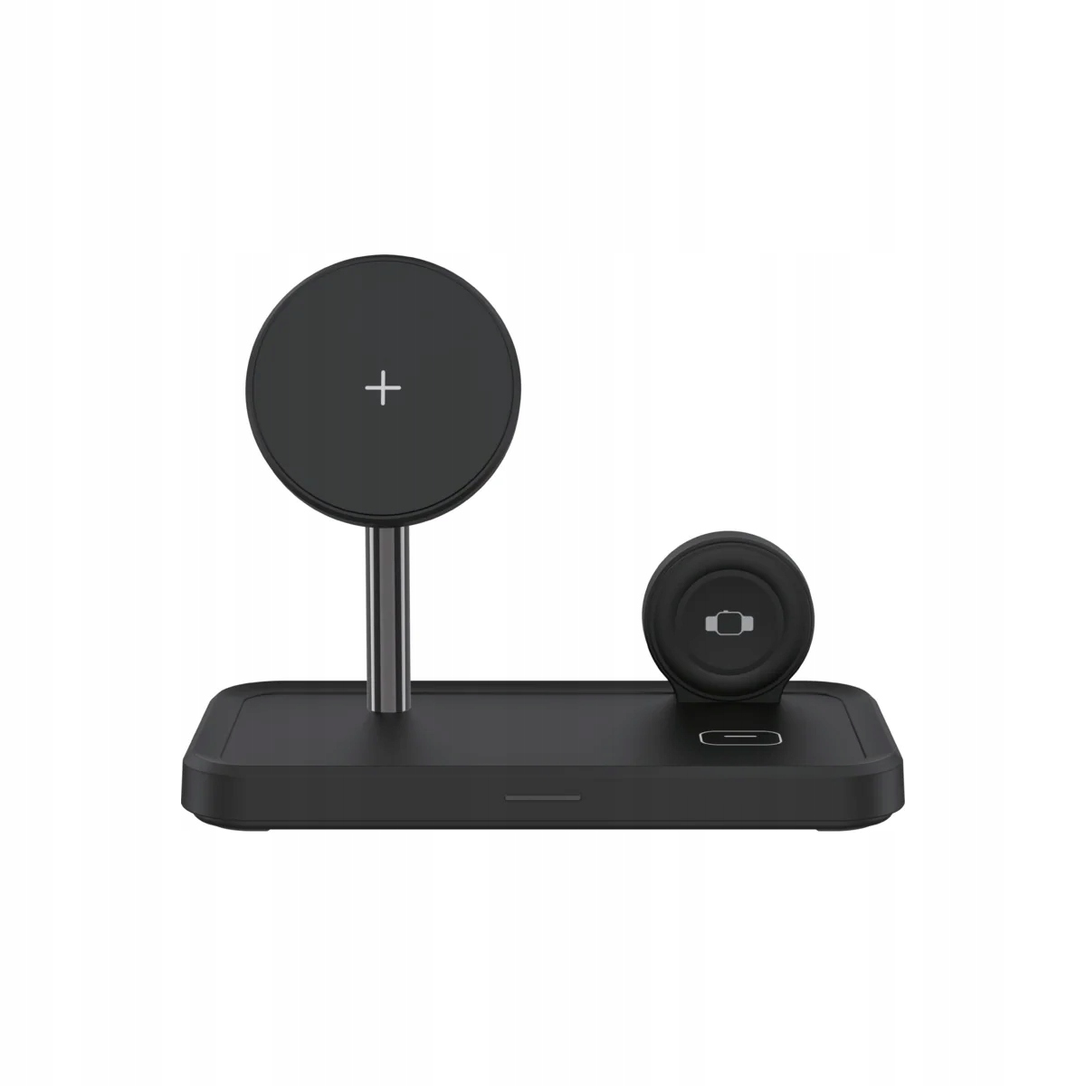 3v1 magnetický bezdrátový stojánek Dviced s kabelem a nabíječkou černý