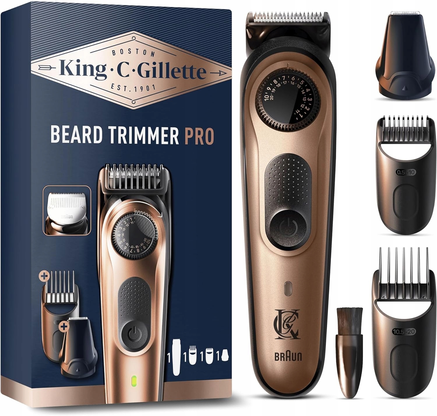 Trymer Do Brody King C. Gillette Style Master Pro Koło 40 Długości