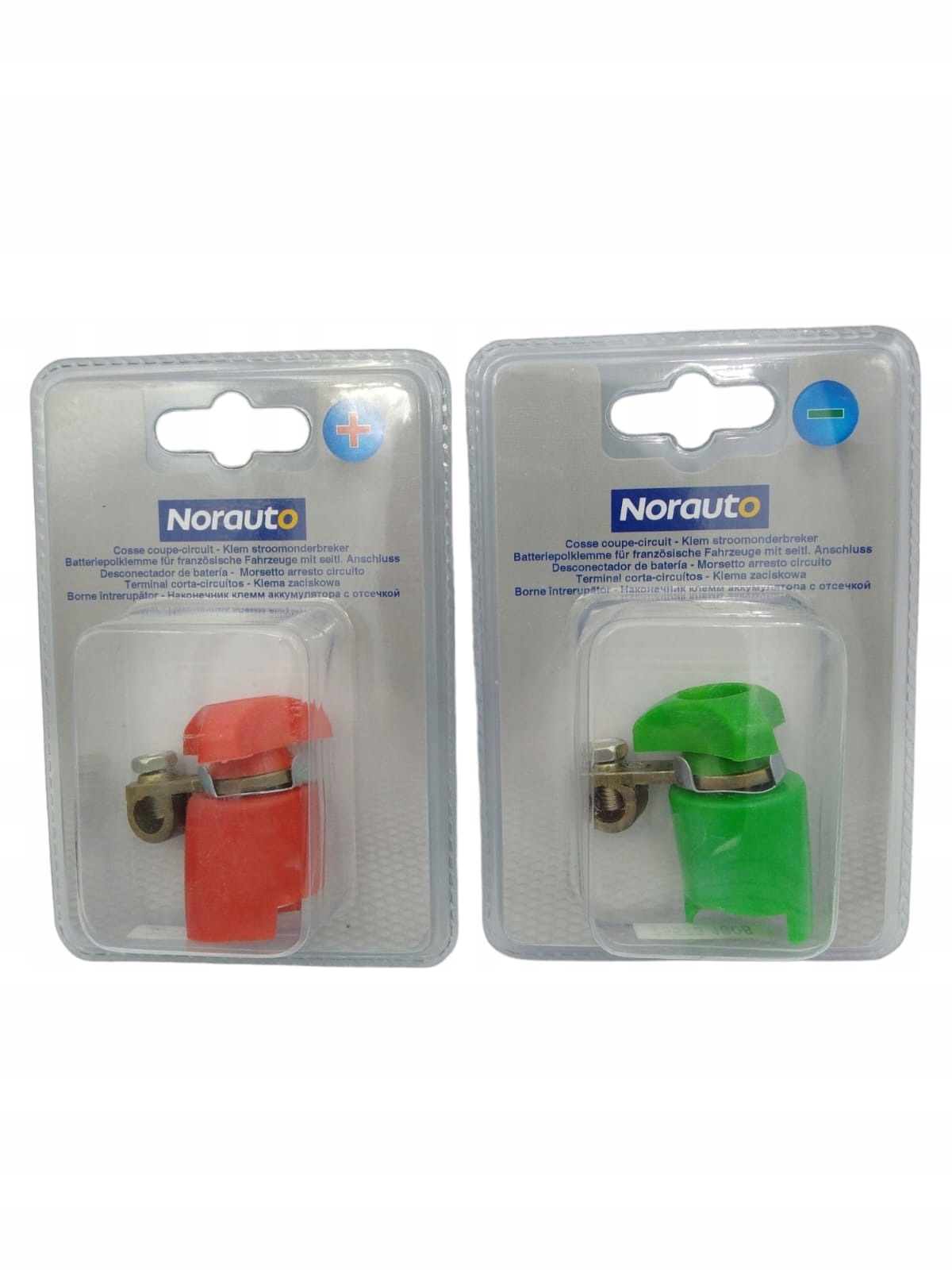 Zaciski biegunów akumulatora Norauto 2 szt +/-
