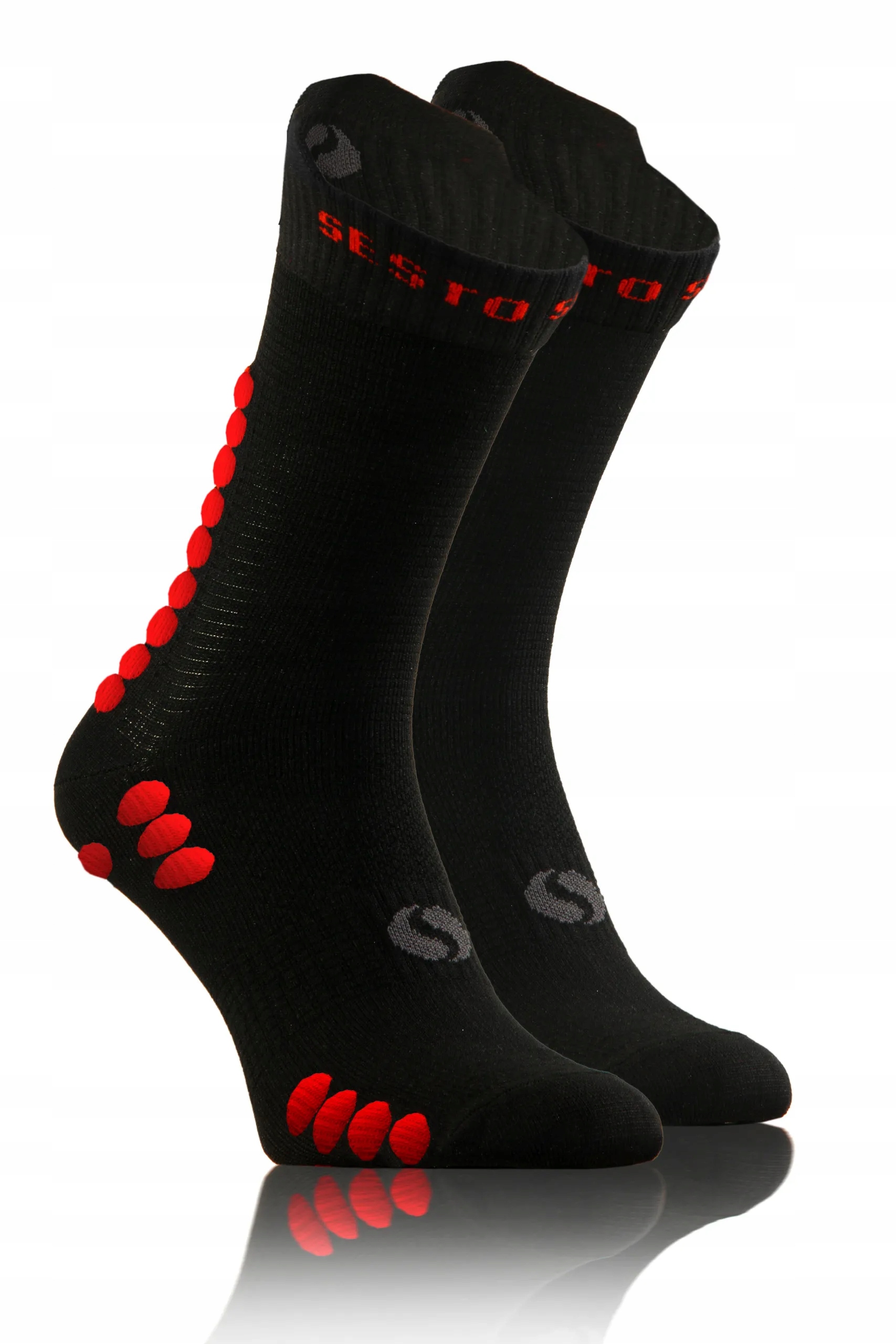 Sesto Senso Skarpety Sportowe Uniwersalne frotte SKB09 czarne 43-46