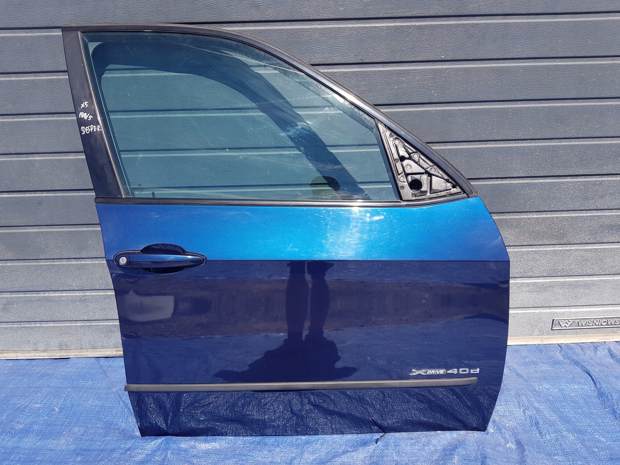 BMW X5 e70 door right right front front blue a76 A76/5