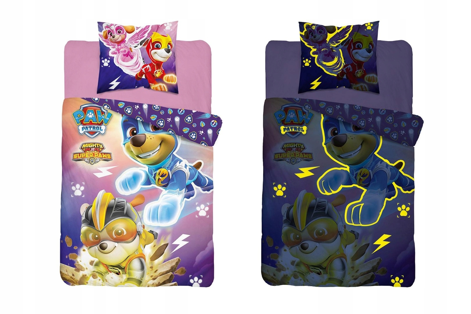 

Pościel świecąca w ciemności Psi Patrol 160x200