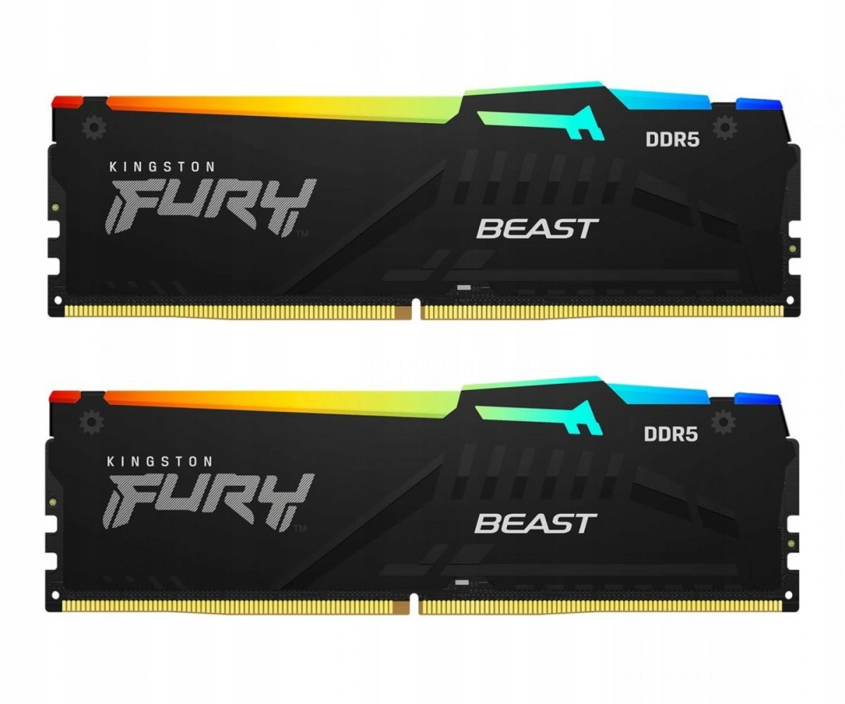 Kingston Pamäť DDR5 Fury Beast Rgb 32GB(2*16GB)/6000 CL36