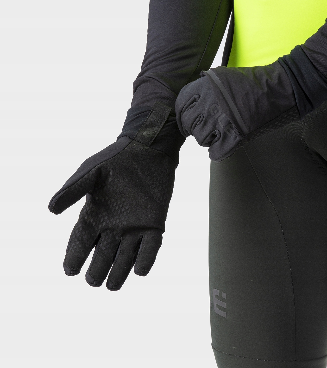 Rękawiczki rowerowe Alé Cycling Scirocco Czarny XL Rozmiar XL