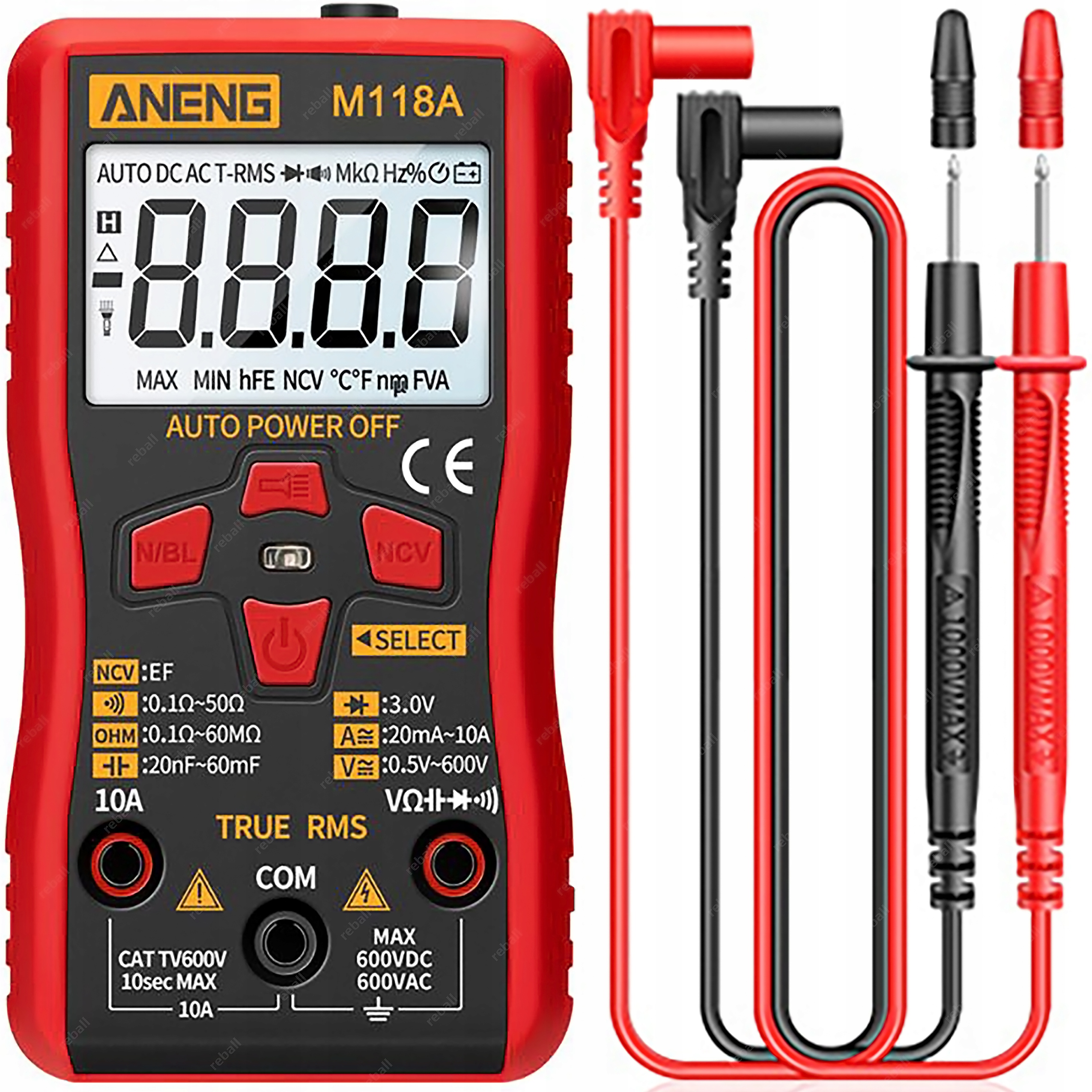 Мультиметр Reball Meter ручной автоматический мультиметр M118A