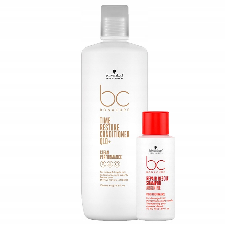 Kondicionér Schwarzkopf Bc Q10 Time Restore 1L, bohatý Šampon na vlasy