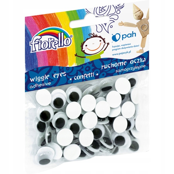 

Oczka ruchome samoprzylepne Fiorello 12mm 80 szt.