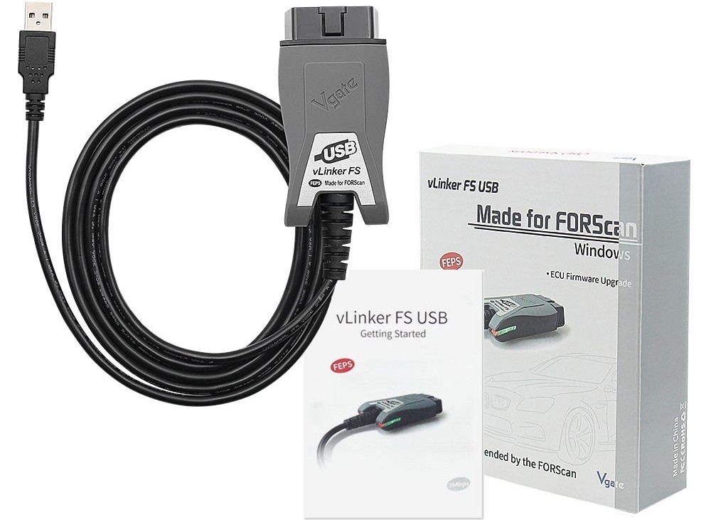 Vgate vLinker Fs Usb ForScan Ford Mazda Feps Hs Ms Can Kabel OBD2