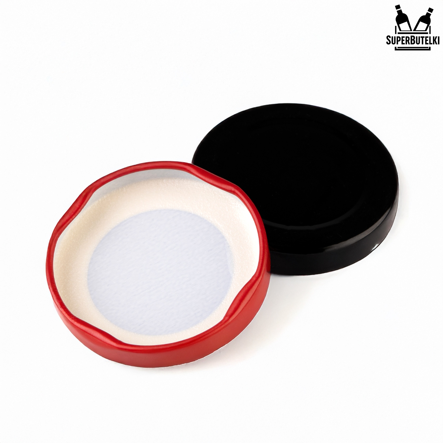 ZESTAW 10x NAKRĘTKI DO SŁOIKÓW BUTELEK 4 ZACZEPY FI 50 MM WIECZKA TWIST OFF Marka SuperButelki