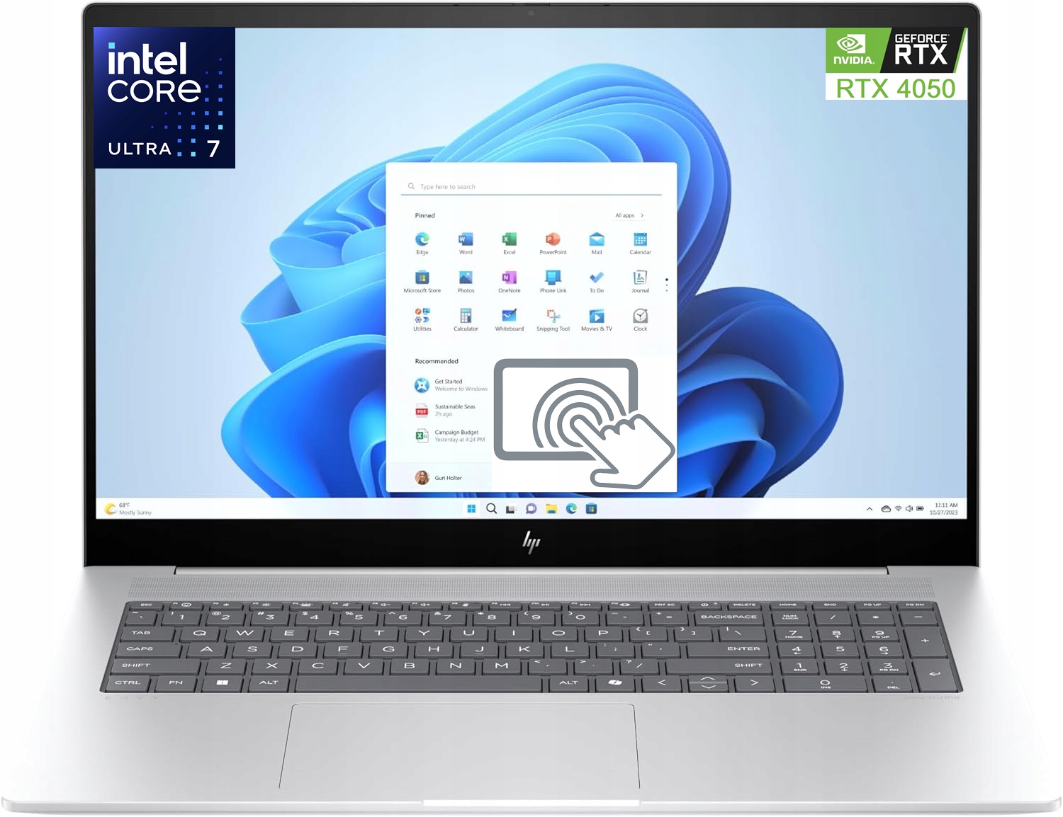 Notebook Hp OmniBook 7 17-DC0073CL 17,3" Fhd Ultra 7 258V 32GB SSD2TB RTX4050