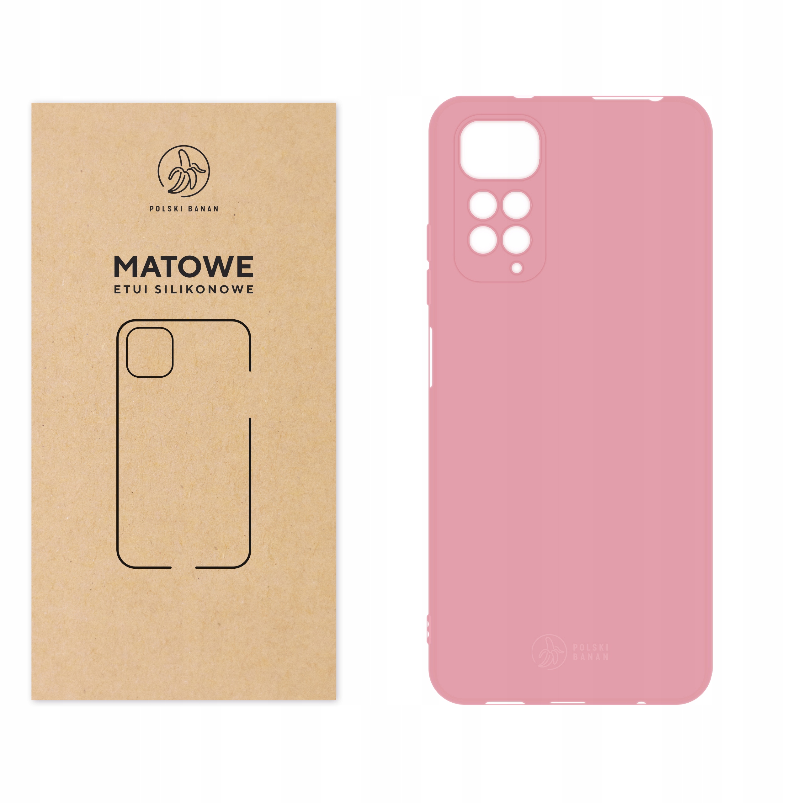 

Etui Matowe do Xiaomi Redmi Note 11 11S różowe