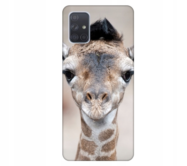 

Etui wzory do Samsung Galaxy A71 Zyrafa smieszne z