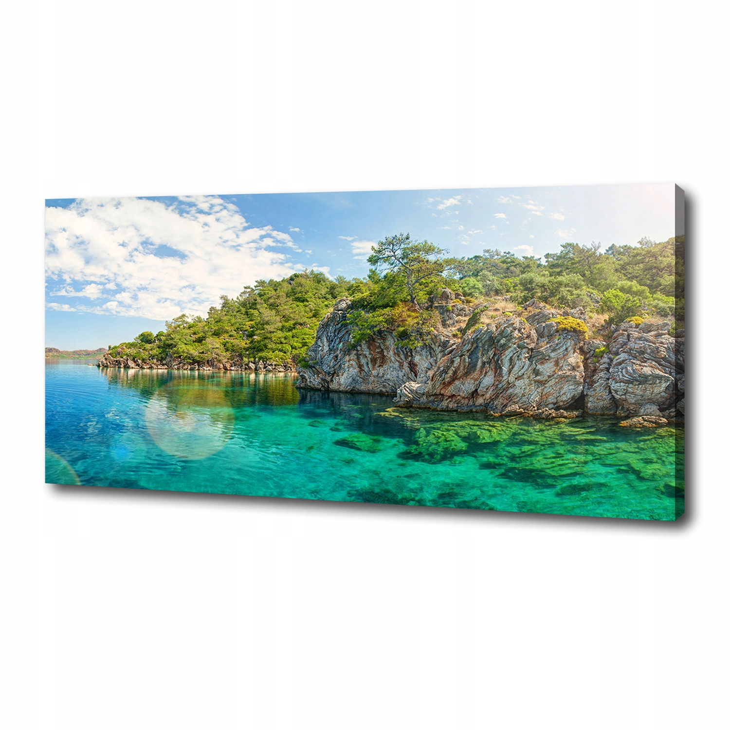 

Foto obraz na płótnie Błękitna laguna 125x50 cm