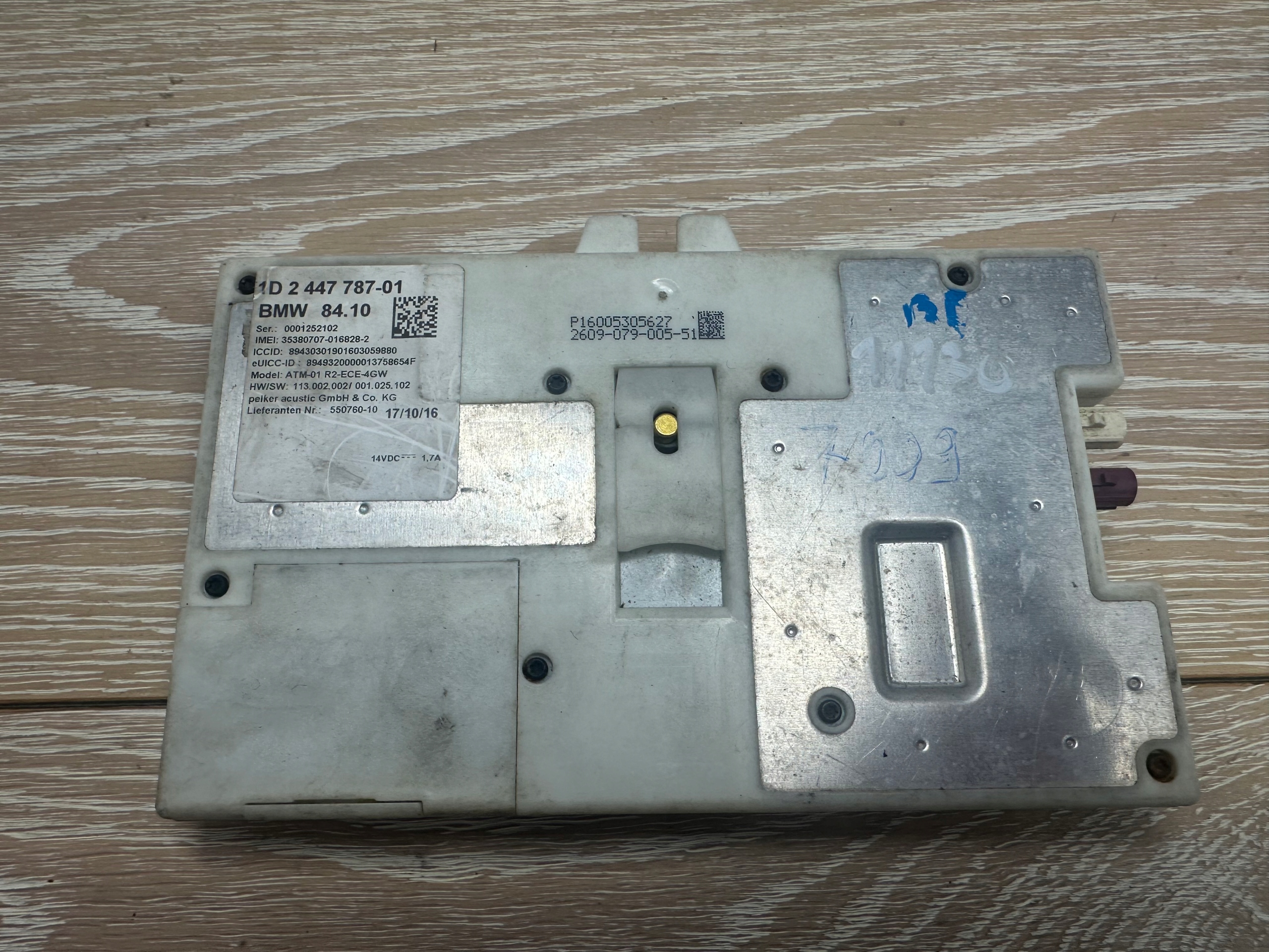 BMW 5 G30 G31 / 6 G32 / 7 G11 G12 modulo TELEMATIC 2447787