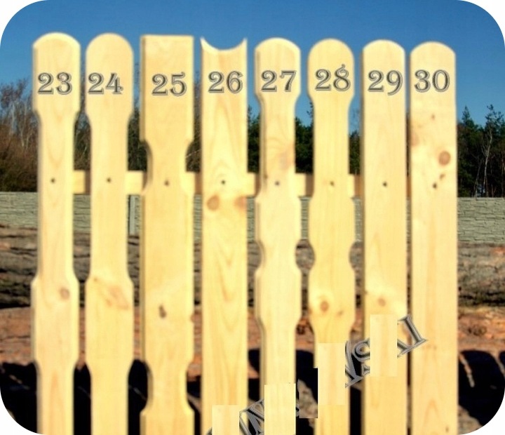 Sztachety ogrodzeniowe drewniane 200 cm balaski Waga produktu z opakowaniem jednostkowym 5 kg