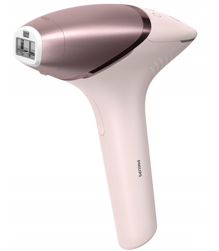 DEPILATOR IPL SMART PHILIPS LUMEA 9900 SkinAI BRI977/00 ZESTAW X4 NASADKI Kolor dominujący różowy
