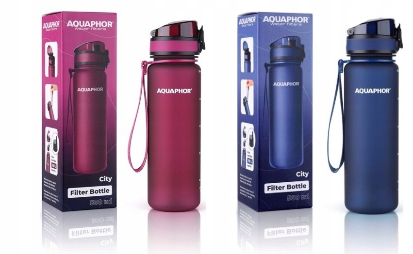

Zestaw 2 butelek filtrujących Aquaphor City