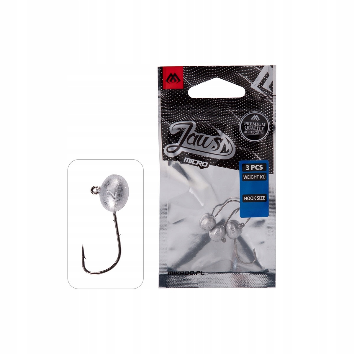 Mikado Główki Jaws Micro Jig Bn 2 gr 2