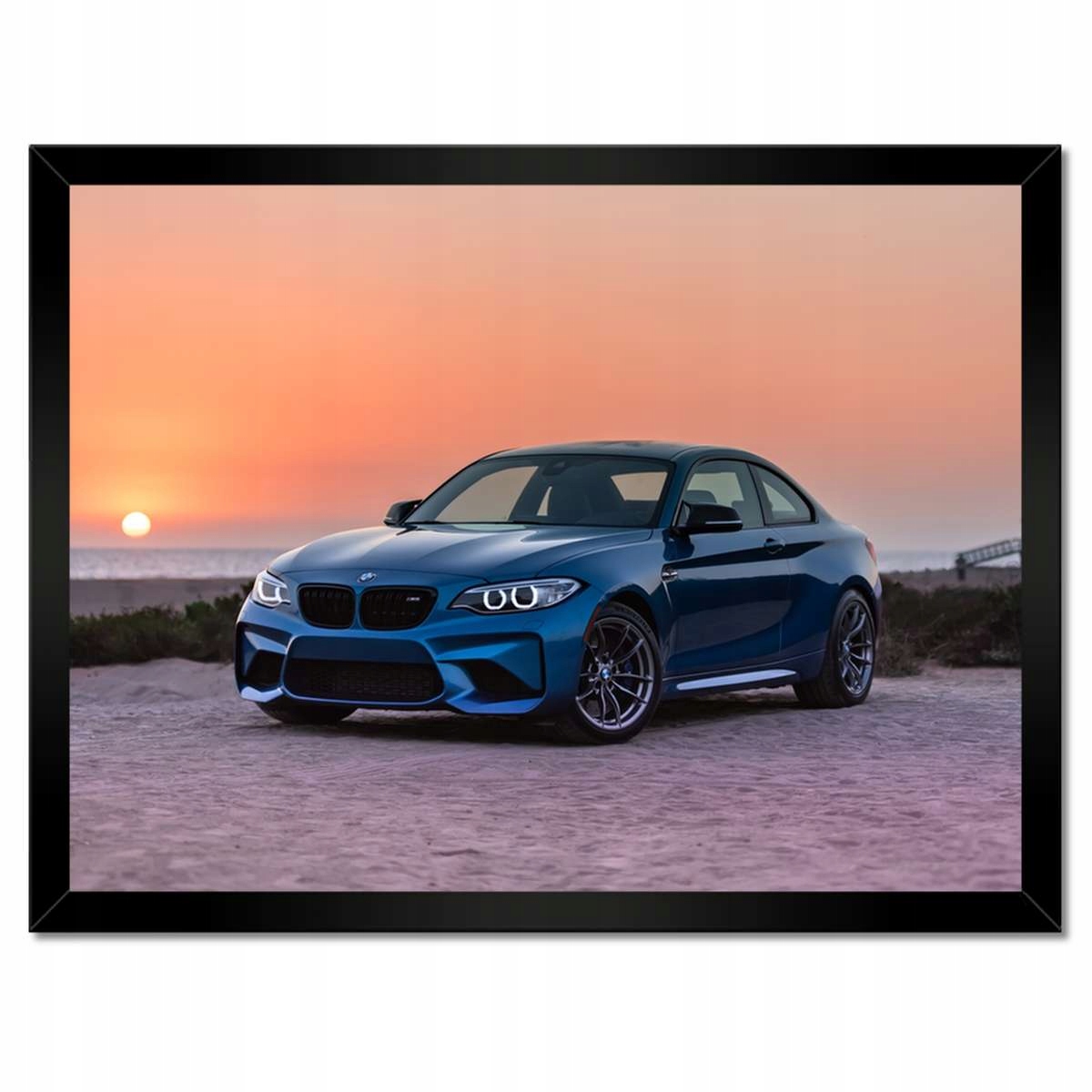 Plakáty v rámu 40x30 Krajina Bmw Západ slunce