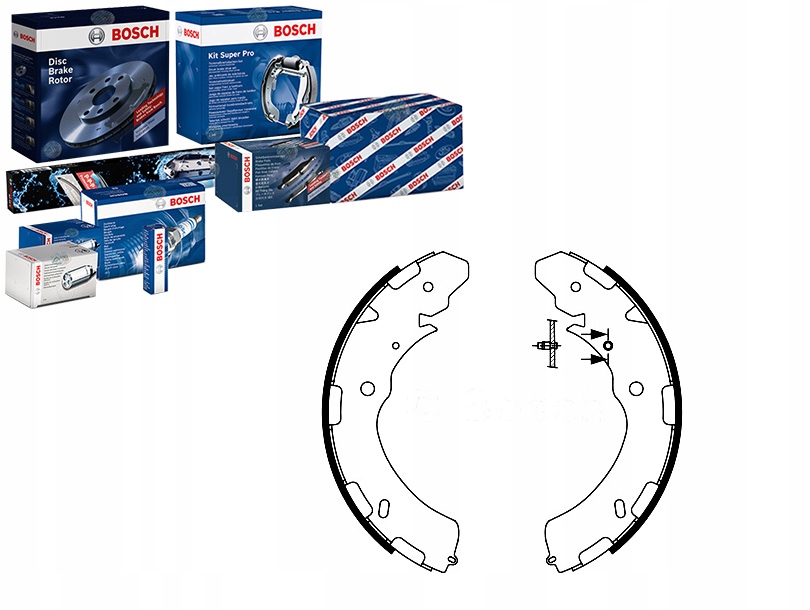 Sada Brzdových Čelistí Bosch 4600A106 4600A122