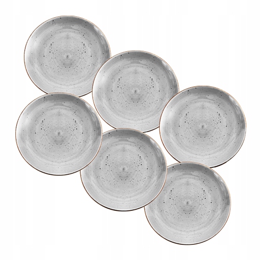 

Zestaw talerzy deserowych Lubiana szarych 6 szt.