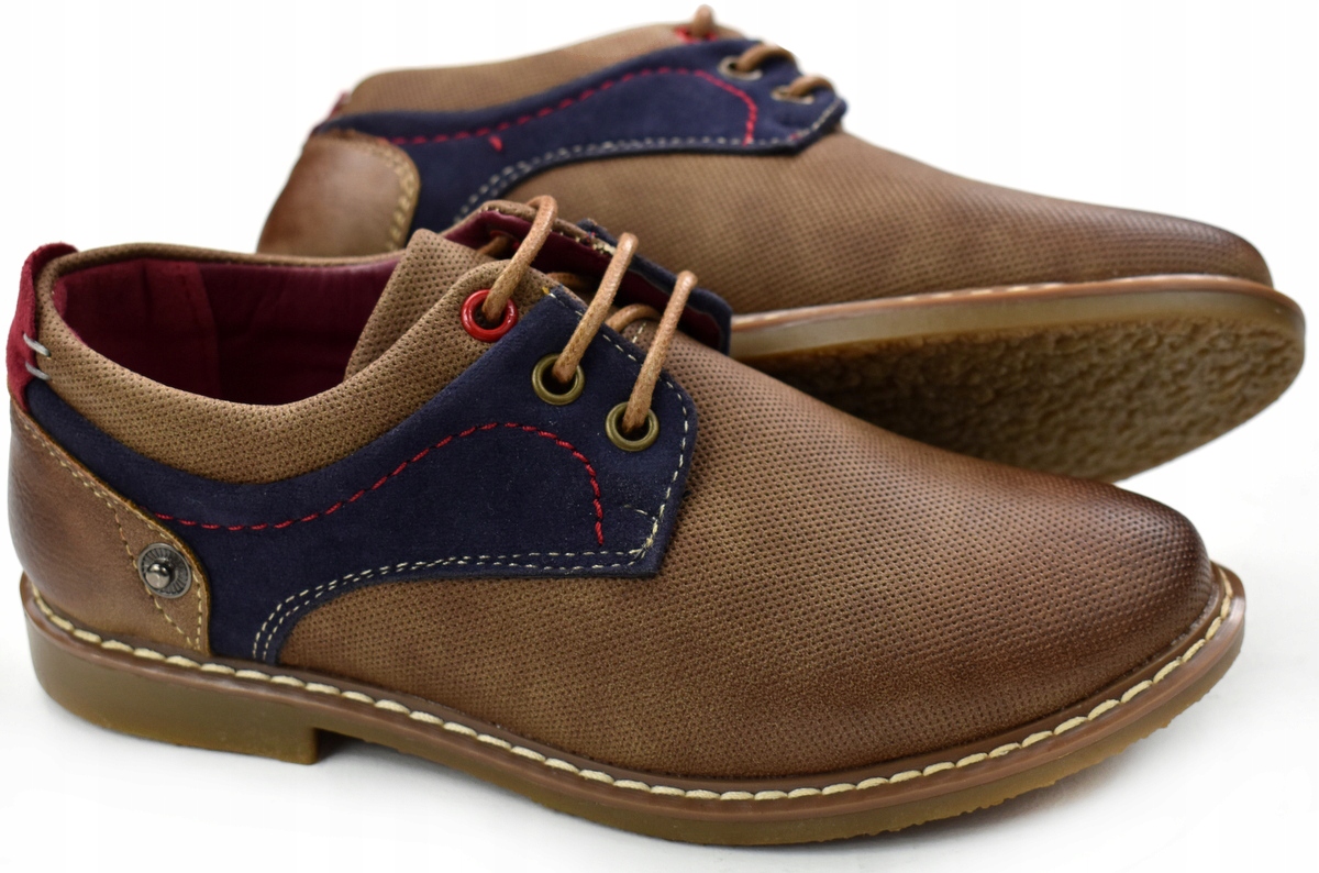 VICO Modne PÓŁBUTY Wizytowe Brown 22,5 cm - 34/35 Rozmiar (new) 34