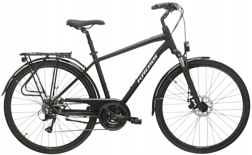 Rower Trekkingowy Męski Kross Trans 3.0 28 M(19'') czarny/szary mat