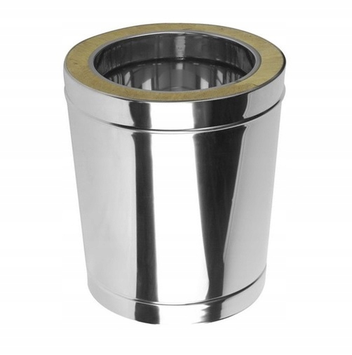 Rura 0,25m izolowana fi 130 do komina spalinowego dym kwasoodporna 130/180